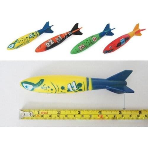 4 Piece Childrens Interactive Water Diving Training Toys Swimming Pool Throwing Underwater Diving Cartoon Torpedoes Model