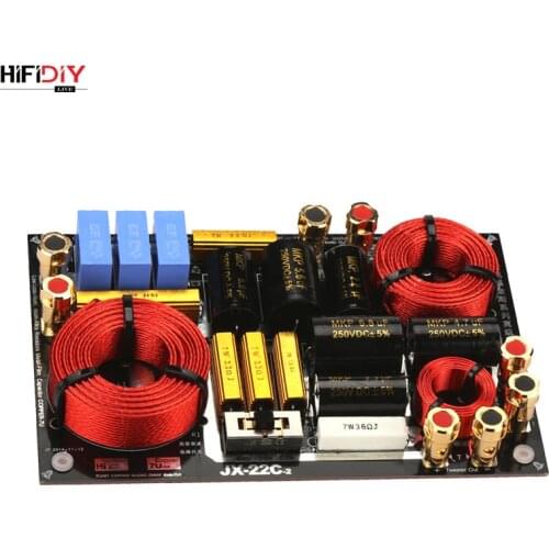HIFIDIY LIVE HI-END JX-22C 2 Way 2 speaker Unit ( tweeter + bass ) HiFi HOME Speakers audio Frequency Divider Crossover Filters