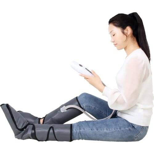 Air Compression Leg Massager Muscle Relaxation Thigh Calf Foot Massager Air Bag Pneumatic Therapy Hot Compress Relief Pain