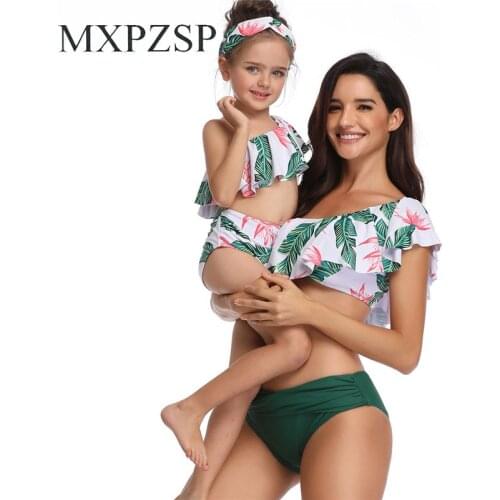 Swimwear Women And Baby Girl Mini Bikini Mom and Me Matching Mother Daughter Swimming Suit Matching Outfits Swimwear Bikini Sets