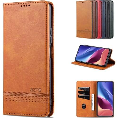 Magnetic Wallet Card Slot Bracket Flip Case For Xiaomi Redmi K40 K30S Note 10 10S 9S 10X 9 9T 9A 9C Pro Max 5G Shockproof Cases