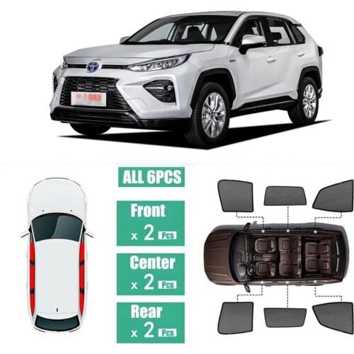 Side Windows Magnetic Sun Shade UV Protection Ray Blocking Mesh Visor Fit For Toyota Wildlander 2020