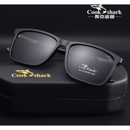 Cook Shark Mens Polarized Sunglasses Driving Special Color Change Day and Night Drivers Driving Sunglasses Mens Tide