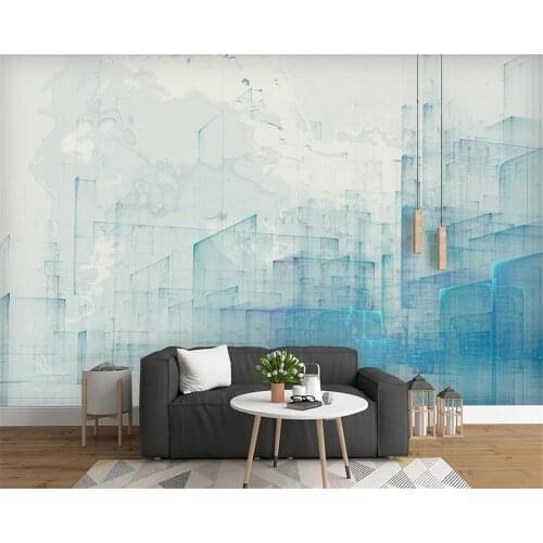 Beibehang Custom wallpaper murals modern minimalist abstract urban architecture watercolor retro wall wallpaper for walls 3 d