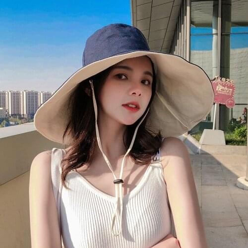 Modern Double Sided Bucket Hat Hiking Climbing Hunting Fishing Outdoor Protection Caps Womens Summer Sun Hat Women Panama Gift