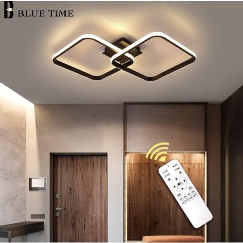 Black Modern Led Chandelier 110V 220V Ceiling Led Lustre Chandelier Lighting for Bedroom Small Living room Kitchen Luminaires