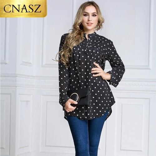 Plus Size 5XL 2019 Long Sleeve Polka Dot Top Dress Abaya Musulman Saudi Arabe Islamic Long Tops Clothing
