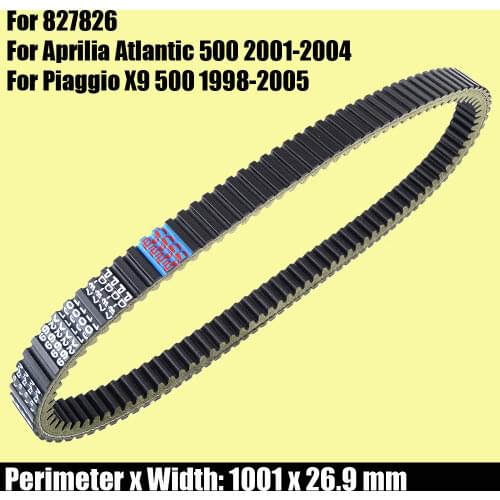 Drive Belt for Aprilia Atlantic 500 2001 - 2004 Drive Belt for Piaggio X9 500 1998-2005 2003 2002 827826