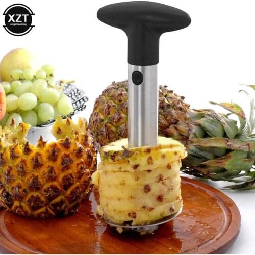 Pineapple Corer Slicers Stainless Steel Pineapple Corer Peeler Cutter Easy Fruit Parer Cutter Tool Kitchen Restaurant Gadets