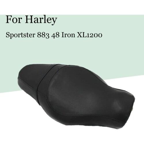Motorcycle Driver+Passenger Two Up Sofa Seat Tour Seat Bench Rear Cushion For Harley Sportster 883 48 Iron XL1200 Accessories