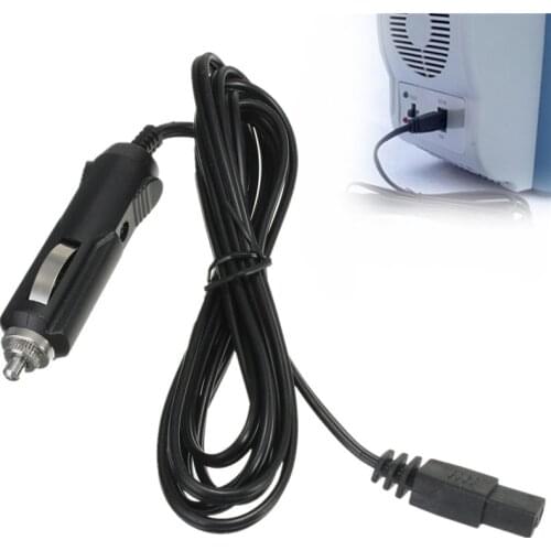 2m 12V DC Replacement Car Cooler Cool Box Mini Fridge 2 Pin Lead Cable Plug Wire Car Refrigerator Cigarette Lighter Power Cord