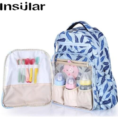 Insular Fashion Mummy Maternity Nappy Bag Brand Large Capacity Baby Bag Travel Backpack Designer Nursing Bag for Baby Care