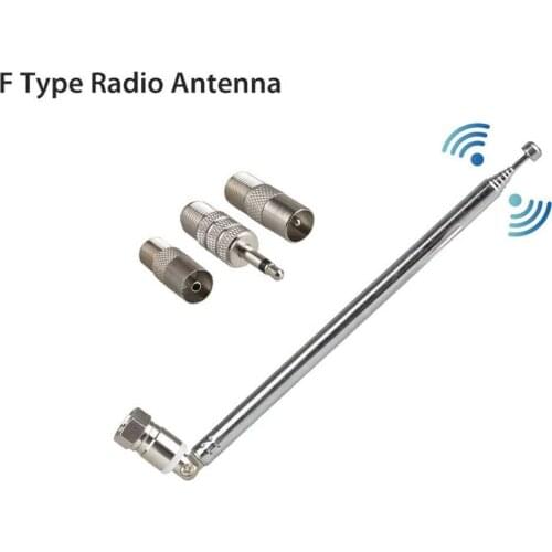 Telescopic DAB FM Radio Aerial W 3 Adapter HiFi AV Receiver Mini System Tivoli Audio Receiver 75 Ohm