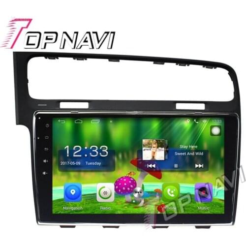 Topnavi 10.1'' Quad Core Android 6.0 Car GPS Navigation For VW 2014 Golf 7 Radio Audio Multimedia Stereo Without DVD