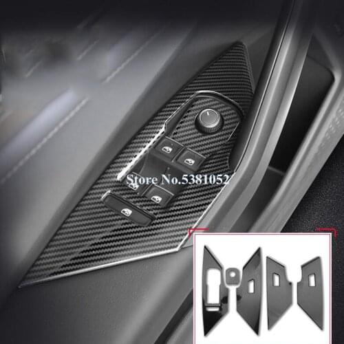 Door Panels Guards Cover For Volkswagen VW Jetta MK7 2019 2020 Door Armrest Panel Cover Protective Trim Car Accessories