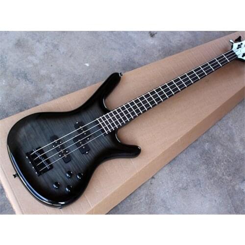 Factory custom 4 strings Electric Bass Guitar with Rosewood Fingerboard,Black Hardware,Provide customized service