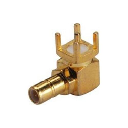 100 pcs RF SMB adapter with SMB male PCB mounted right angle connector SMB-KWE fast ship