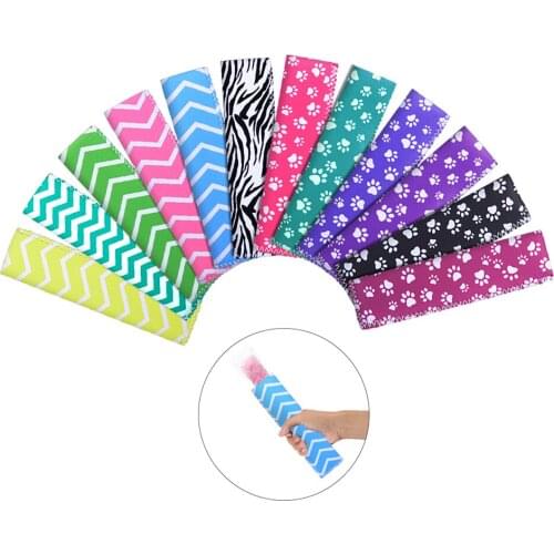12pcs/lot Popsicle Sleeve Ice Sticks Cover Children Anti-cold Ice Cover Bag Popsicle Ice Pop Lolly Freezer Holder Gift