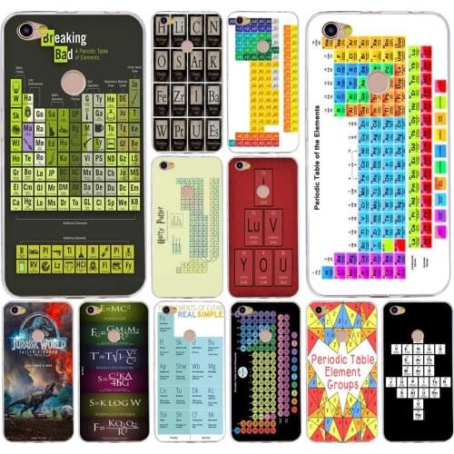 136H printable periodic table of elements design Silicone Soft Tpu Cover phone Case for xiaomi redmi 4a 6a 4x note 5a pro mi a1