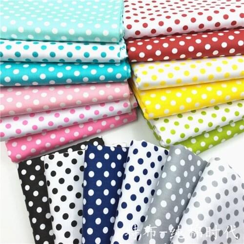 160x50cm Small 8mm spots Twill Cotton Fabric Printed Making Bedding Clothing Diy Bags Fabric Cloth