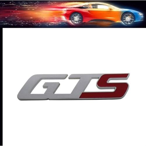 3D GTS car Hood Fender trunk Rear Bonnet Nameplate Decal Emblem Badge Sticker for Ghibli Quattroporte Levante