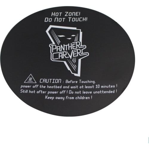 3 pcs 220mm round 3D Printing Build Surface for Delta kossel 3D printer heated bed 220mm Diameter Round, Black