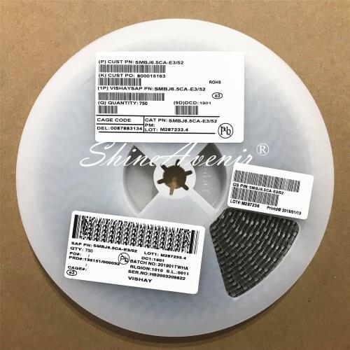 50pcs/lot Diode SMBJ5.0CA SMBJ6.0CA SMBJ6.5CA SMBJ7.0CA SMBJ7.5CA SMBJ8.0CA SMBJ8.5CA SMBJ9.0CA SMB DO-214AA TVS high quality