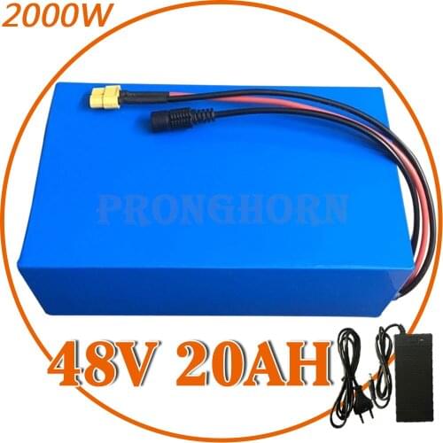 Free Tax High power 1000W 48V 20Ah Electric Bike Battery 48V 20Ah E-Bike Battery 48 Volt Lithium Battery With 30A BMS+3A Charger
