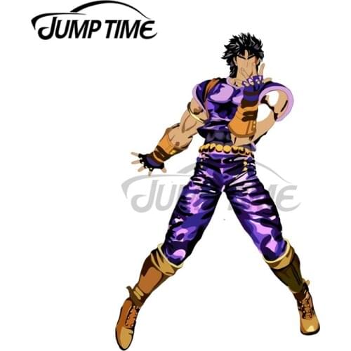 JumpTime 13 x 5.5cm For Jojo Bizarre Adventure Car Stickers Anime Decal Windshield Waterproof Sunscreen Decals Decoration