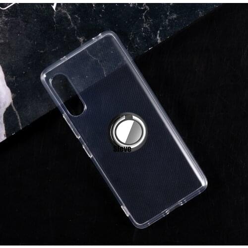 Case For Rakuten Hand Metal Finger Ring Holder Soft TPU Shockproof Clear Cover For Rakuten Hand Couqe Fundas