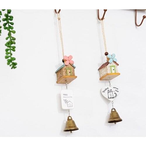 Four Which House Resin Bells Creativity With Cabin Modeling Tags Interior Decoration Door Educational Unisex Accordion 2021