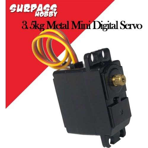 SURPASS HOBBY 3.5kg Metal Gear Mini Digital Servo for 1/16 1/14 1/12 RC WPL Wltoys HSP Remo XLH HBX Robot Boat Airplane Car