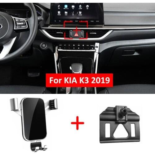 Popular Car Smart phone holder for KIA K3 2019 mobile phone holder Navigation bracket air vent Mobile phone stand Accessories