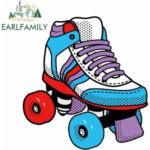EARLFAMILY 13cm x 12cm Funny Car Stickers and Decals for Roller Skates DIY Bumper Motorcycle JDM ATV Cartoon Fine Decal