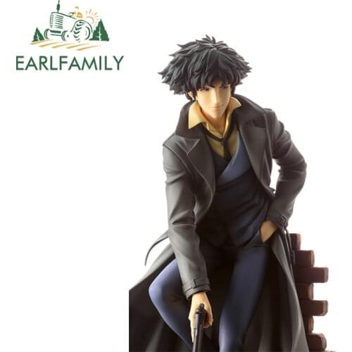 EARLFAMILY 13cm x 8.2cm for Cowboy Bebop Car Sticker Surfboard Motorcycle Helmet Decoration Fine Scratch-proof Camper Decal