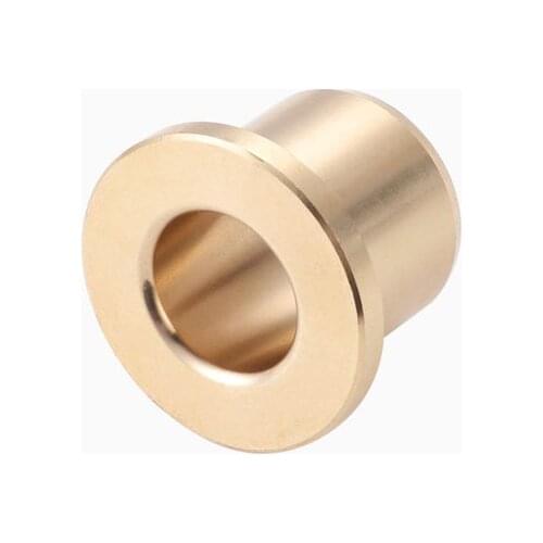 2pcs ID 12mm OD 18mm flange bearing with steps wear-resistant bush brass sets self-lubricating oil bushing 12mm-20mm length