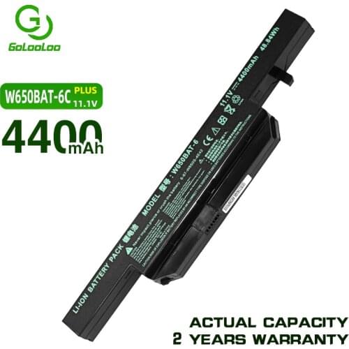 Golooloo 11.1V 4400MaH laptop battery for Clevo W650BAT-6 w650bat 6 K610C-I5 G150SG K650D K750D G150TC G150MG K4 K5 P4-I54572d1