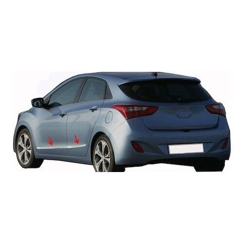 For Hyundai i30 Chrome Door Side Streamer 2012 2013 2014 2015 2016 and 4 Pieces Car Accessories Special Chrome Accessory