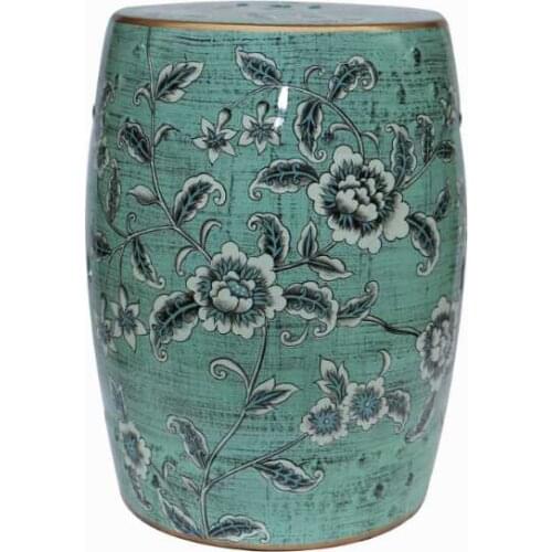 Art china Jindezhen dressing table ceramic garden stool Chinese ceramic drum stool bathroom ceramic drum stool