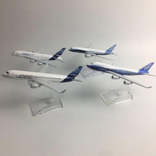 JASON TUTU Original model a380 airbus Boeing 747 airplane model aircraft Diecast Model Metal 1:400 airplane toy Gift collection