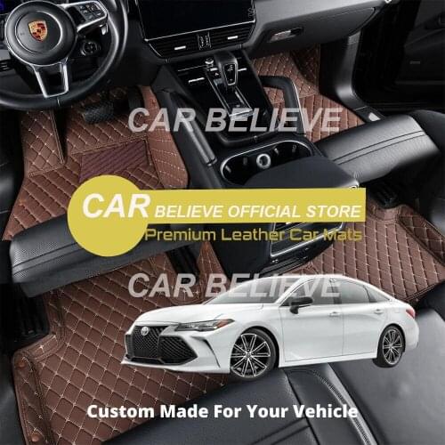 Leather Car Floor mats For Toyota Avalon Hybrid 2019 Carpets Rugs Pads Accessories