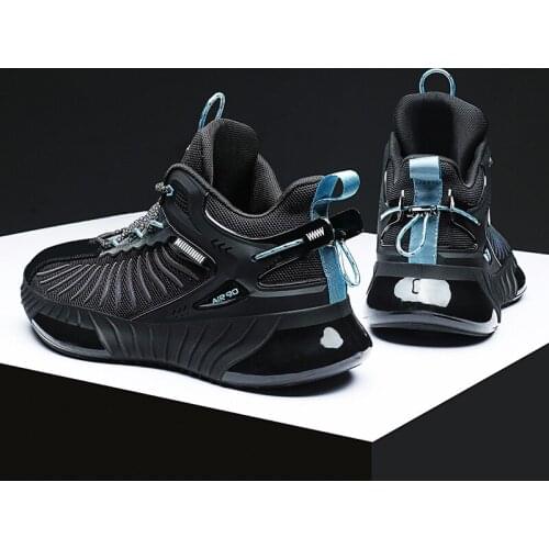 Men Sneakers 2021 New Breathable Mesh Casual Shoes High Quality Cushioning Socks Shoes Outdoor Walking All-match Male Sneakers