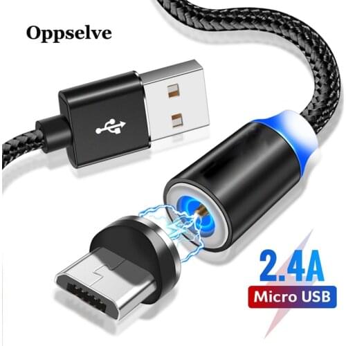 Oppselve Magnetic Micro USB Cable For Samsung Xiaomi 2A Fast Charge Magnet Data USB Charging Cable Wire Cord Mobile Phone Cables