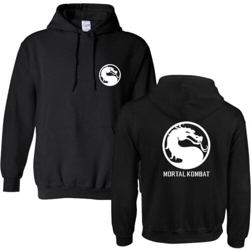 Mortal Kombat Dragon Fashion Brand Print Sportswear Hoodies Mens Sweatshirt Male Hooded Good Hoodies Pullover Hoody clothing
