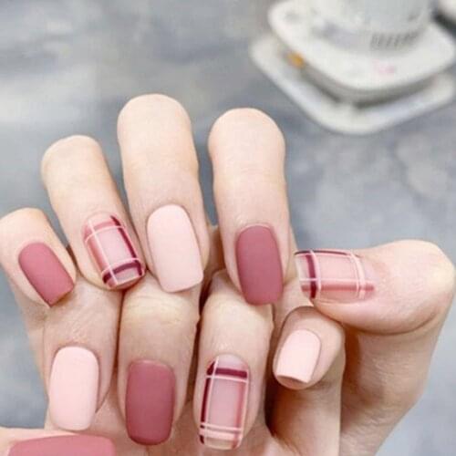 Fake Nail Stickers Nail Patches Removable Nail Patch One Second Wearable Manicure Reuse Light And Easy To Paste