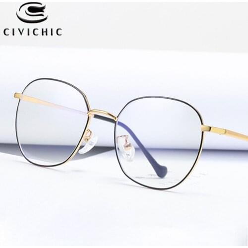 Chic Computer Glasses Women Round Optical Frame Men Anti Blue Light Eyeglasses Clear Gafas Luz Azul Gaming Oculos De Grau COG15