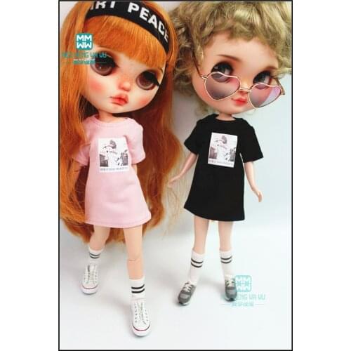 Blyth doll Clothes fashion Wild long T-shirt for 28-30cm Blyth Azone 1/6 doll accessories
