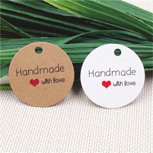 Wholesale 200Pcs/Lot Decorative Merry Christmas Paper Gift Tags Label Hang Cards DIY Party Decorations Christmas Accessories