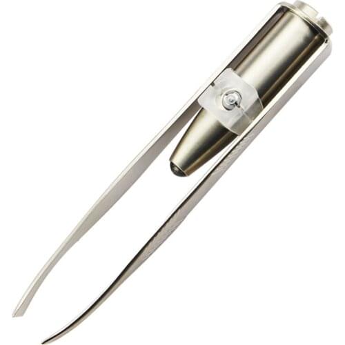 Wholesale New Excellent Make Up Led Light Eyelash Eyebrow Hair Removal Tweezer Beauty Eyebrow Tweezer Hair Removal Tool 1200pcs