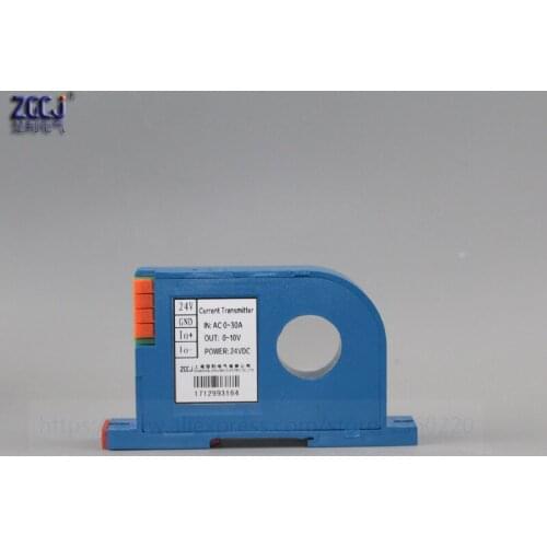Perforation AC 0-30A Current Transmitter 4-20mA,0-20mA ,0-5V ,0-10V output Perforated ac ampere signal transducer